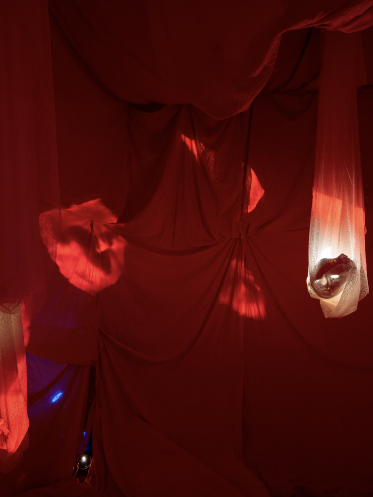 left : Johanna Bruckner, Crushpad Climax, Right: Donia Jornod, Simulacra. Photos: Pierre Marmy